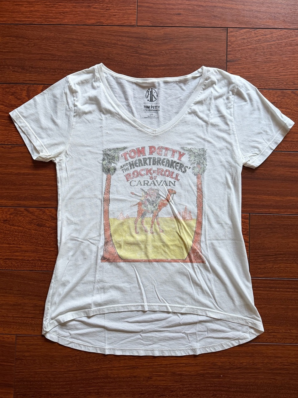 Recycled Karma Tom Petty V‑Neck Graphic Tee